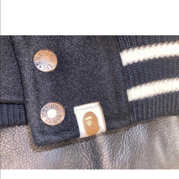 BAPE bathing ape varsity jacket - Picture 7 of 8